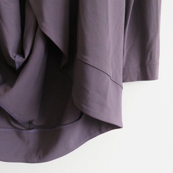 OSKA ISCHIKO Drapey Open Front Circle Cardigan in Mauve Purple Lagenlook Minimal - Picture 6 of 13